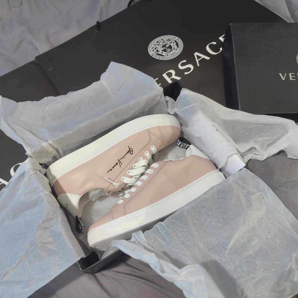 Pink and white Versace sneakers size 38